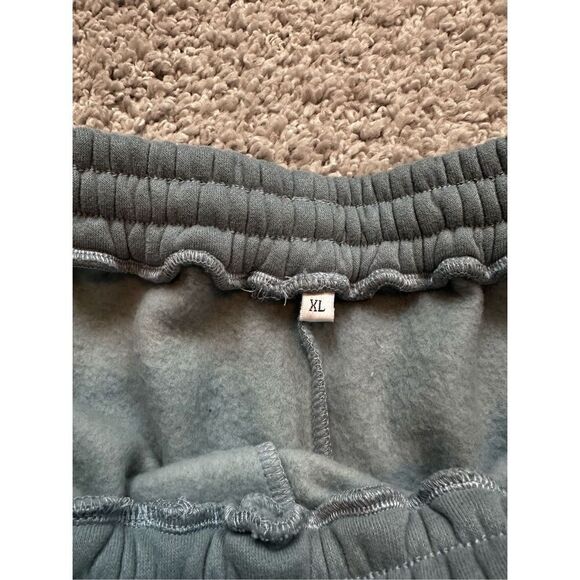 Women’s Blue Fleece Shorts, Size XL - Picture 2 of 4